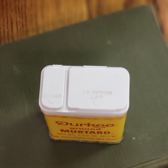 DURKEE Ground MUSTARD 70's Collectible Metal Tin - Picture 6 of 7